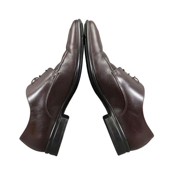 To Boot Shoes Mens 9 Oxford Derby Classic Leather Square Toe Formal Adam Derrick - Picture 10 of 16